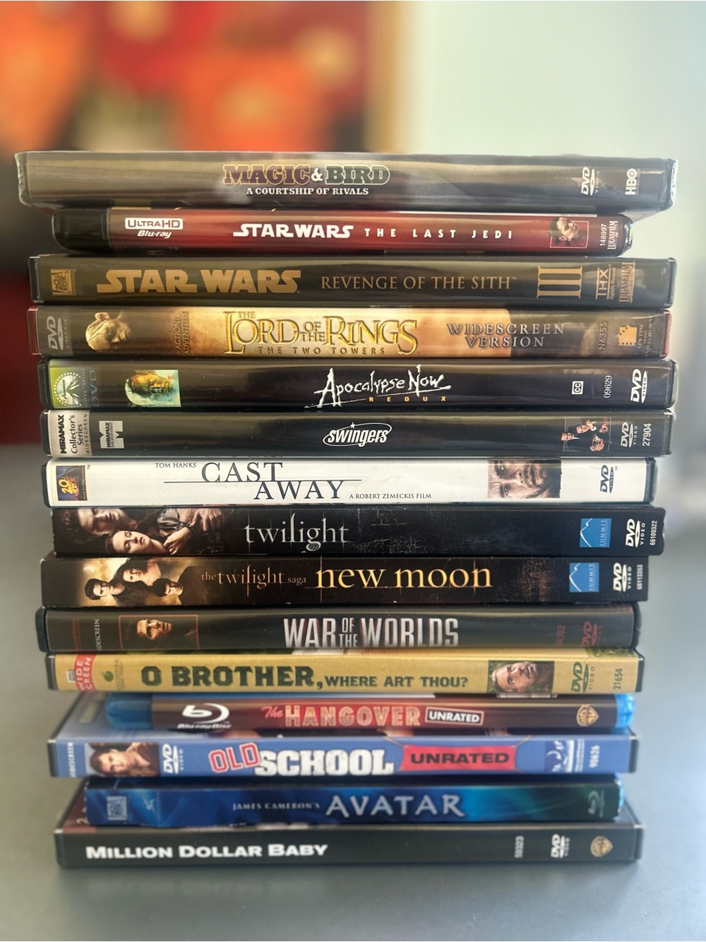 Mixed Movie DVD & Blu-ray Collection - Black Cases